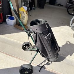 Free Golf bag and cart