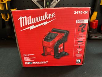 Milwaukee M12 Portable Inflator (Tool-Only). BRAND NEW