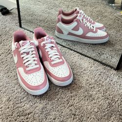 *NEW* Nike Women's Court Vision, Elemental Pink/White 9.5