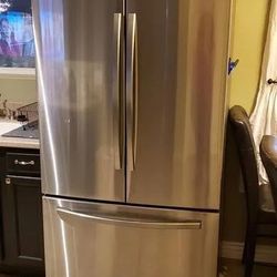 Samsung French-Style Side-by-Side Refrigerator – 3 Door – Triple Cooling – Quick Sale  Model: Samsung RF18HFENBSR/A
