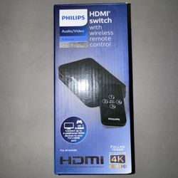 New Philips HDMI 4K Switch With Remote 