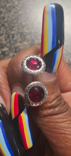 Pandora Signature Ruby earring