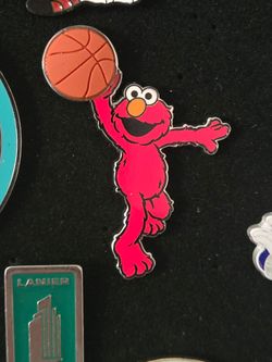 Sesame Street Elmo Basketball Enamel Pin