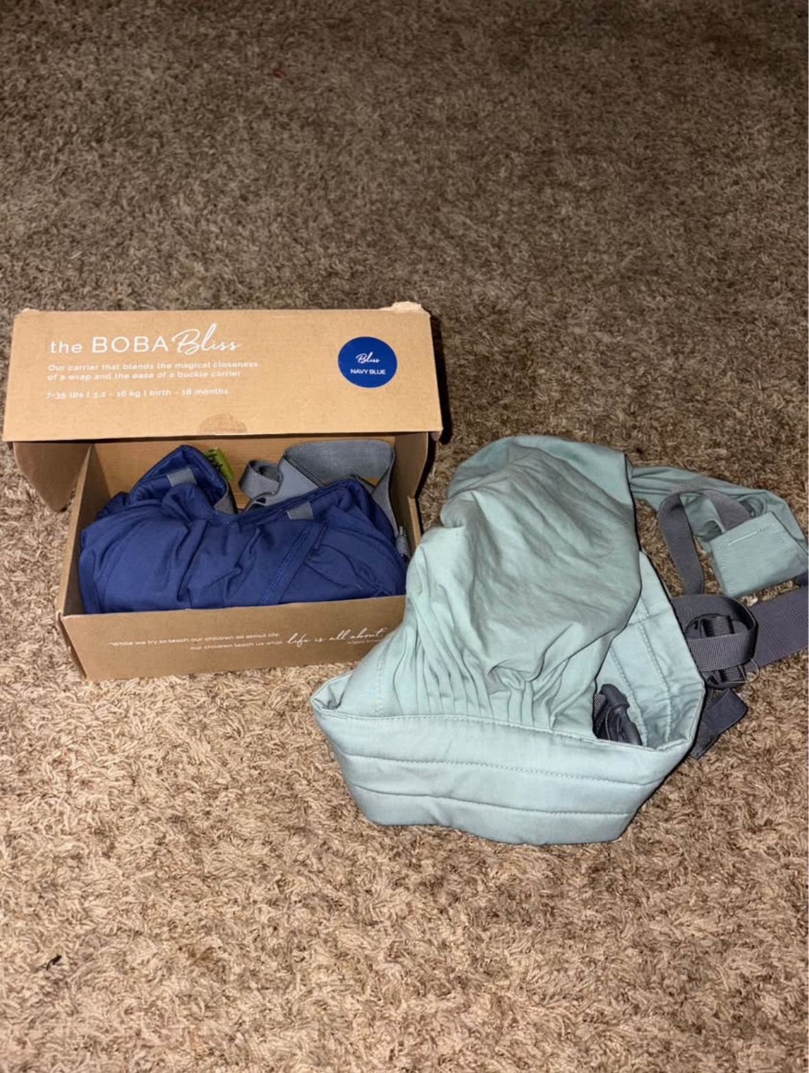2 Boba bliss baby carrier 