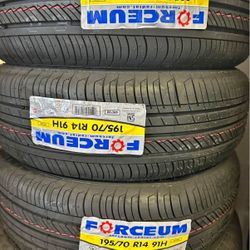 195/70/14 Tires New Set 