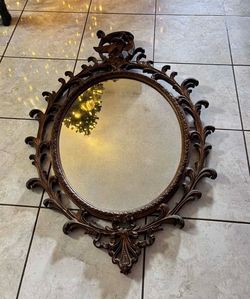 Vintage Solid Wood Mirror 53”Hx36”W