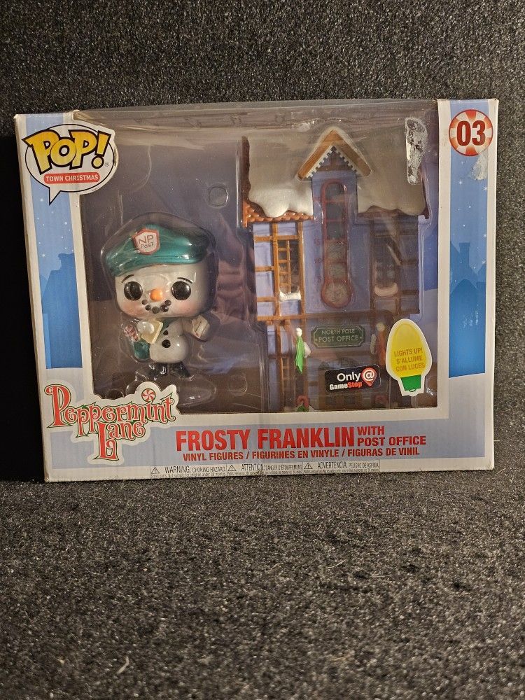 GameStop Exclusive 2019 Funko Pop! Frosty Franklin With Lighted Post Office