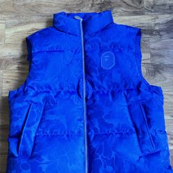 Bape Hidden Camo Blue Vest - Xxl - Brand New 