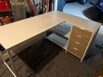 BEAUTIFUL NEW ASSEMBLED*** 59' L SHAPE DESK