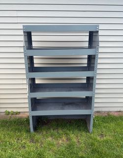 American Van Equipment Metal Storage Shelf