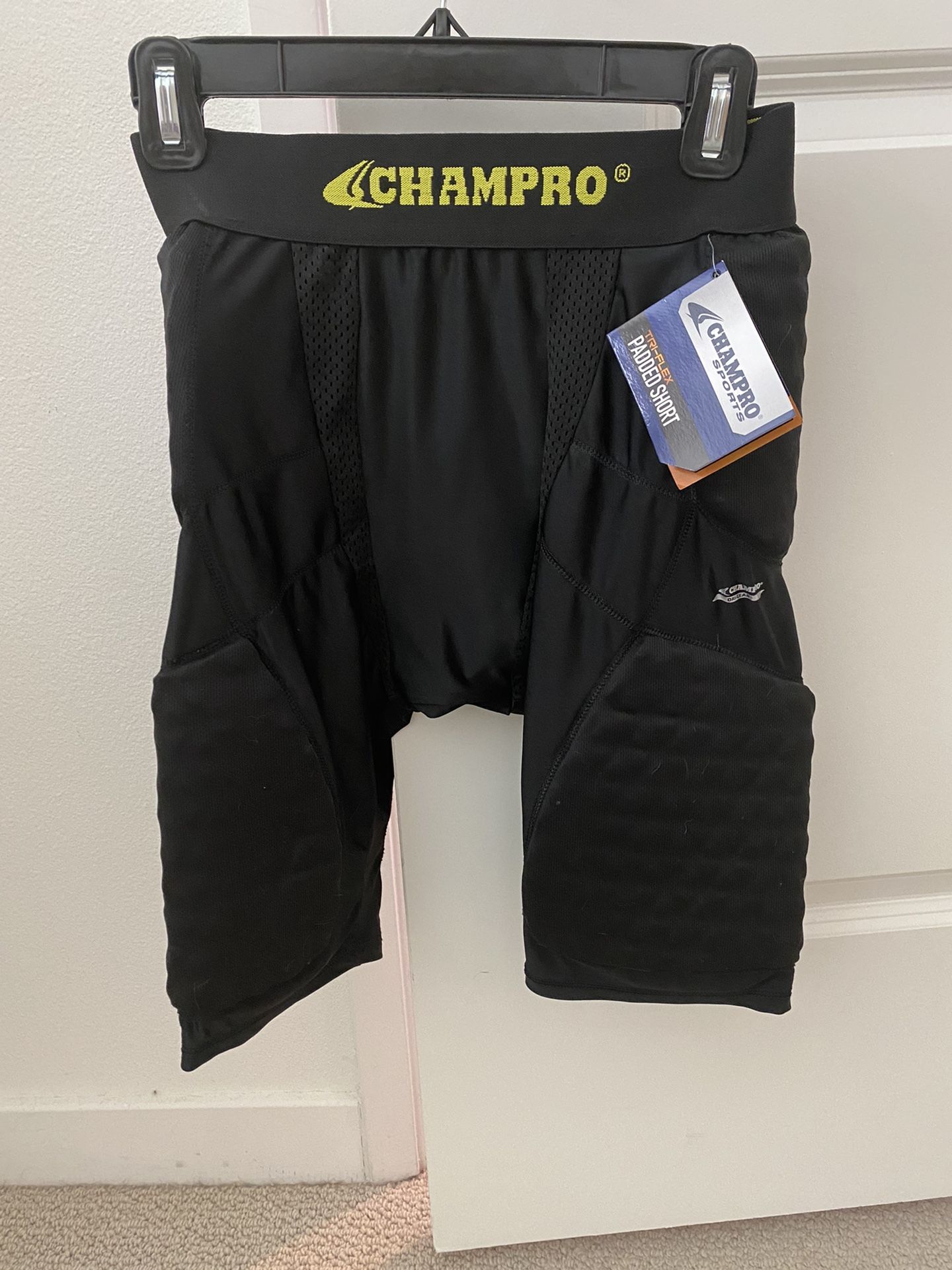 Mens Padded Compression Basketball Football Shorts Size M