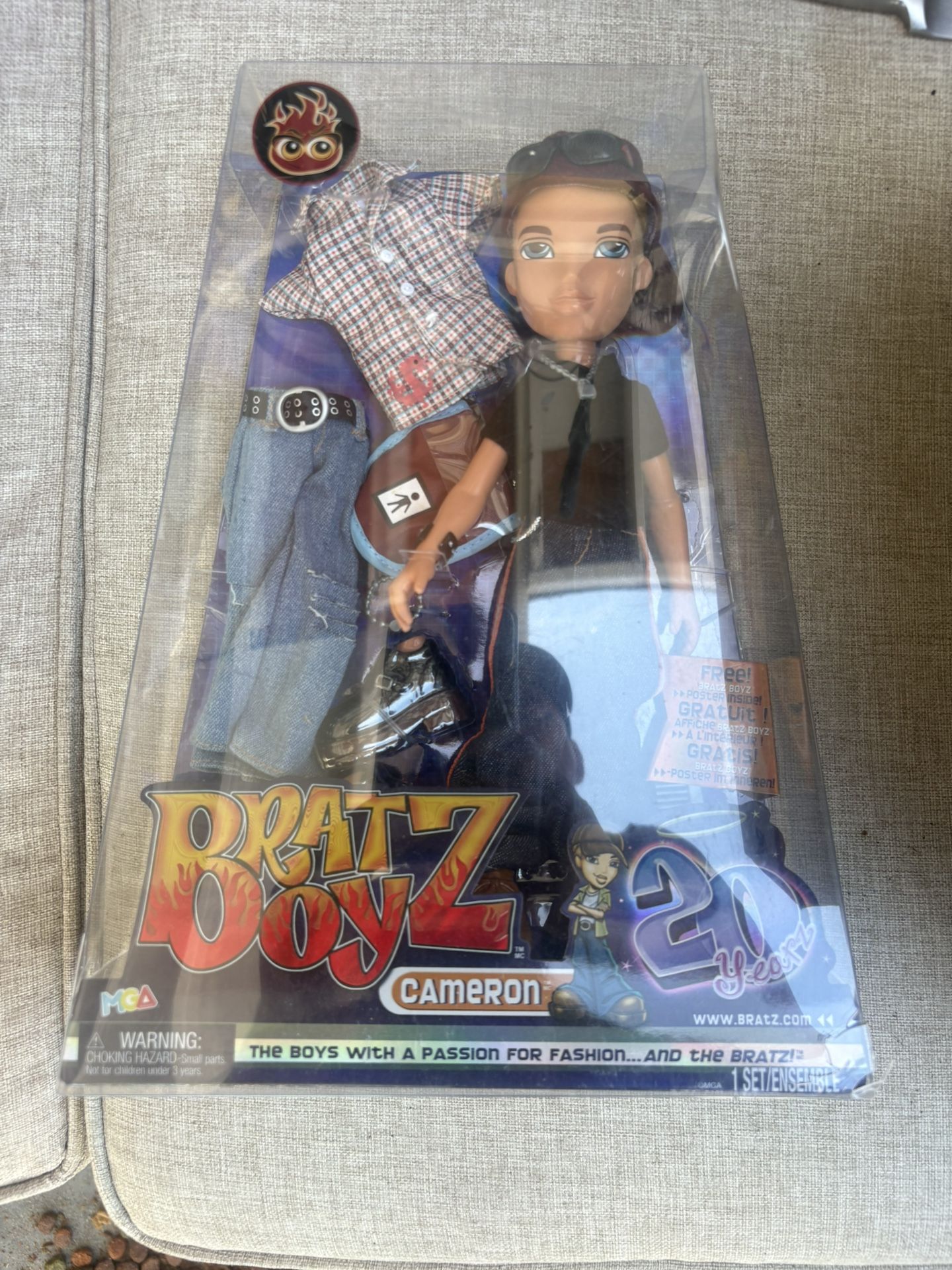 BRATZ Boy DOLL 2021 20th Anniversary CAMERON Factory Sealed Brand New -