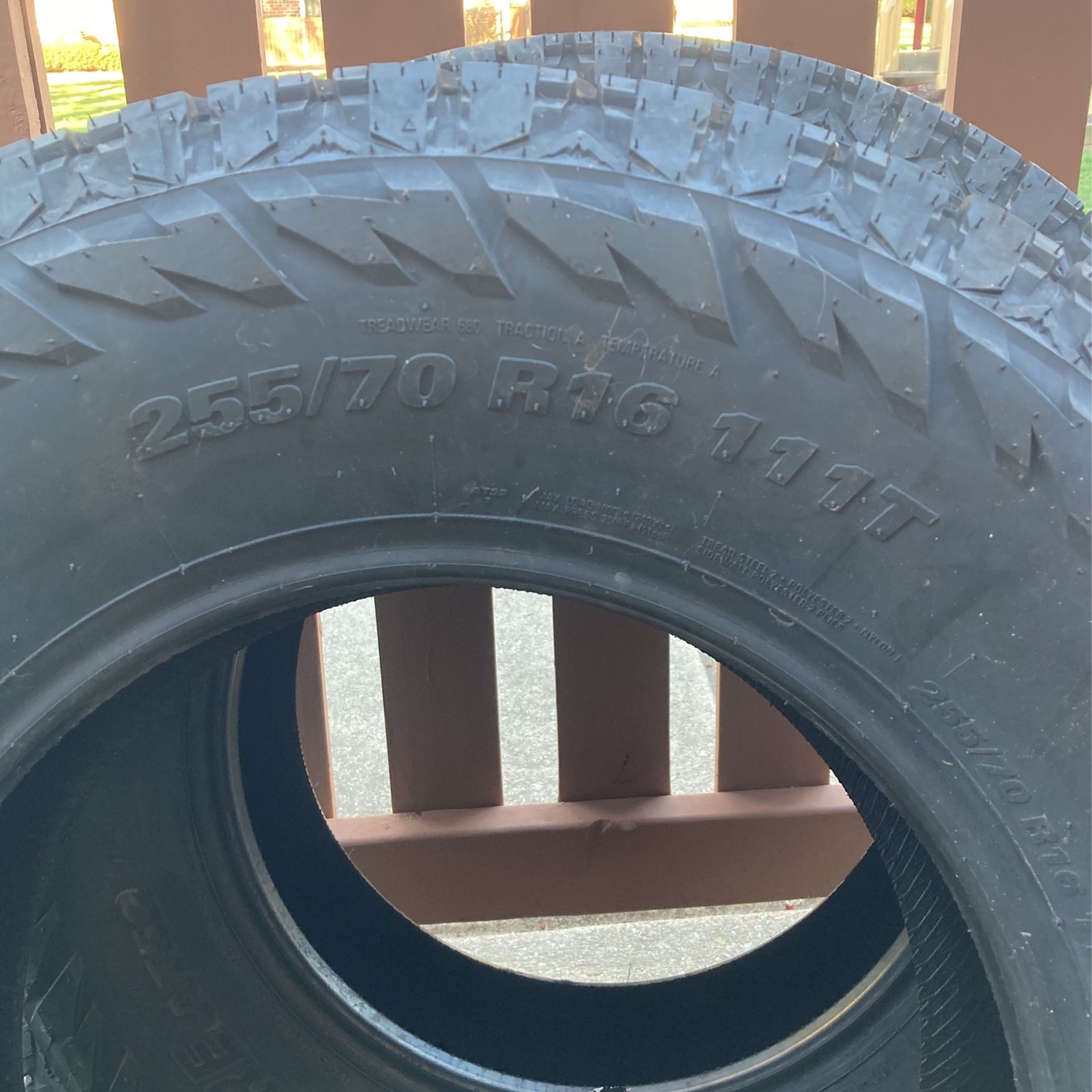 Two Tire 255/70/16 New