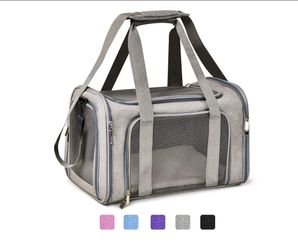 Soft-Sided Pet Carrier Bag with Mesh Panels