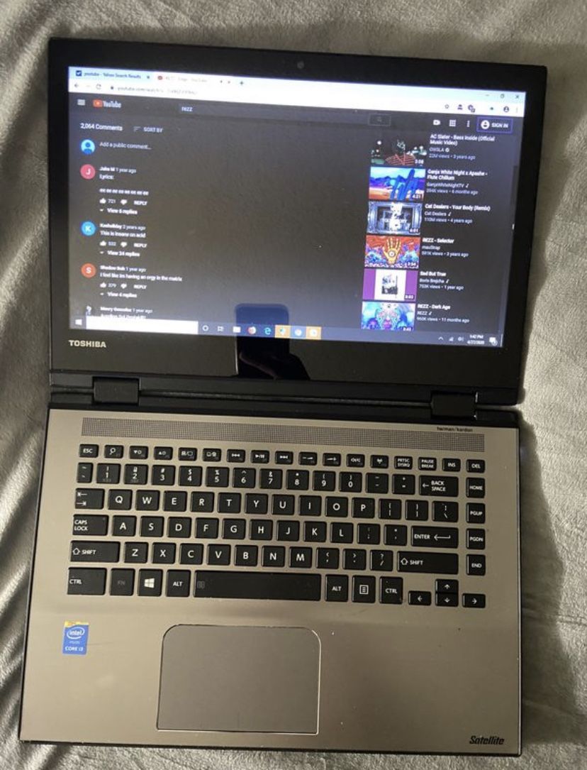 Toshiba satellite laptop