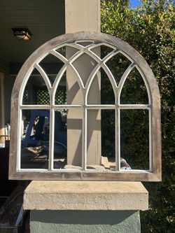 French Inspired Wood Cathedral Arch Architectural Salvage Replica: