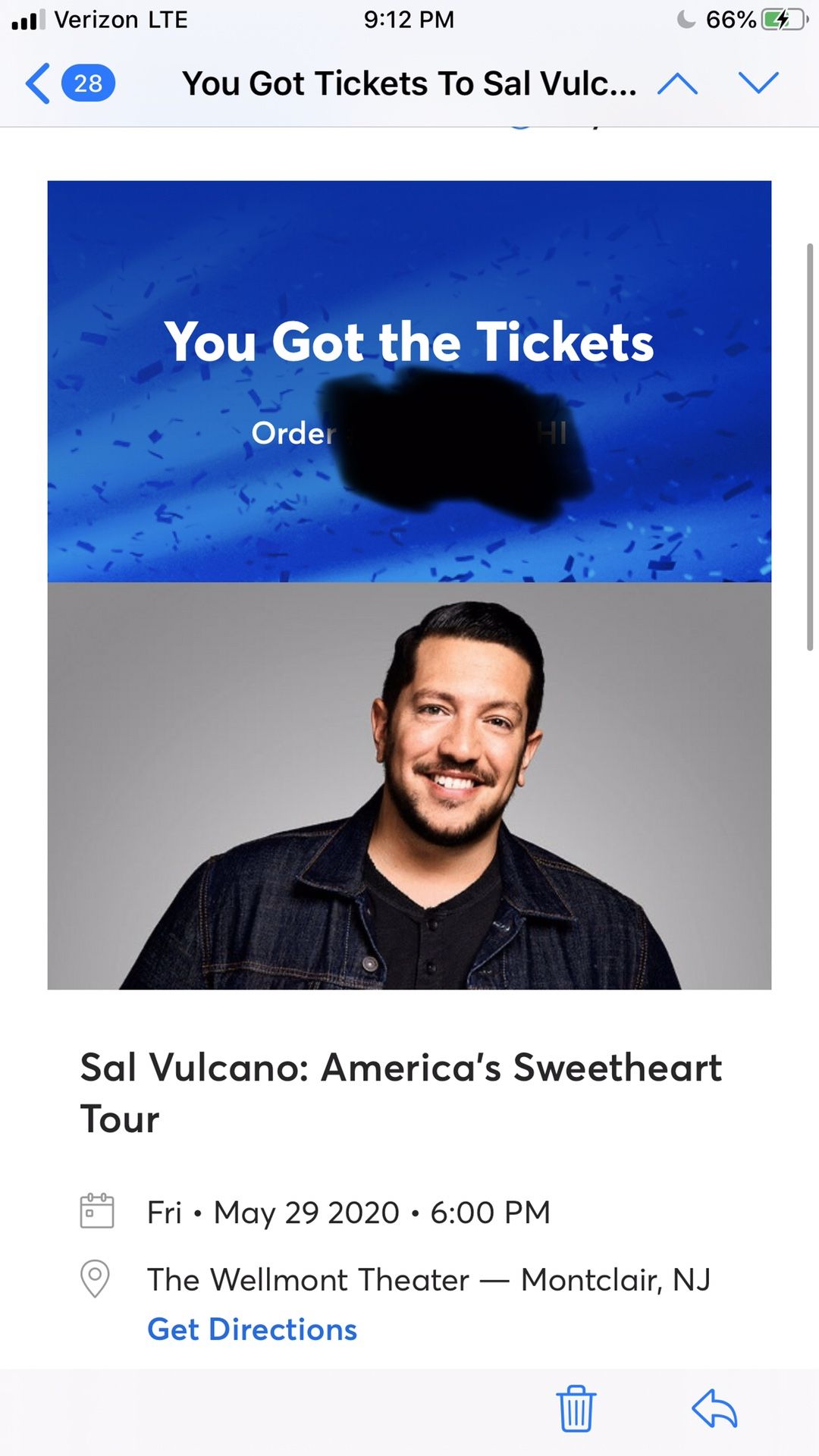 Sal Vulcano tickets May 29th