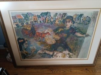 Framed Picture : Matted & Signed