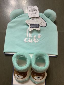 Hat and booties Lil Cub Infant
