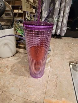 Starbucks 24 oz Venti Cold Cup Grid Iridescent Tumbler Summer 2021