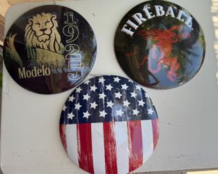 Hanging Metal Domes 16 inch round 10.00 each