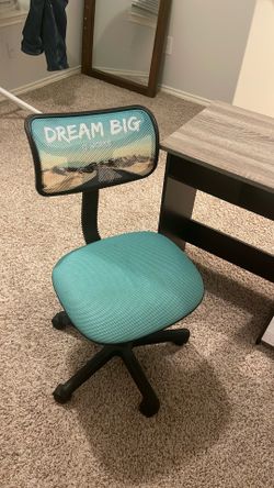 Computer desk and chair