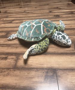 Melissa And Doug Large 30" Plush Green & White Sea Turtle tortoise 