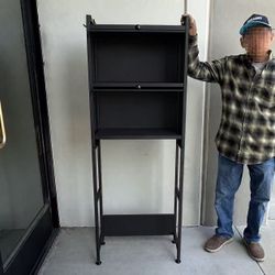 New In Box Over The Toilet Bathroom Restroom Storage Organizer Metal Shelf Rack Black Or White Color 