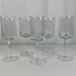 5 Glass Candle Holders 