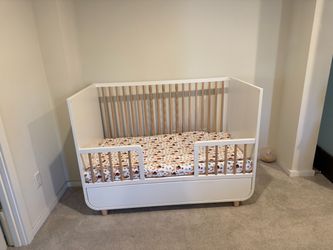 IKEA MYLLRA Crib with Storage Drawer – White