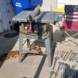 Craftsman 10 - inch table saw 2.7 HP and more call me (contact info removed)
