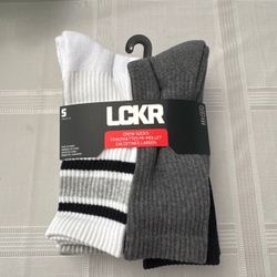 LCKR crew socks 6 pack | 3Y-5Y