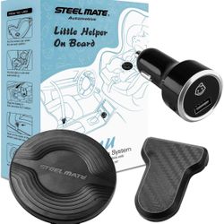 STEELMATE 1U Automotive Baby Car Seat Alarm System Reminder, Backseat Baby in Car Reminder Warning w/Light & Sounds Remind When Power Off/Unbuckle, Ea