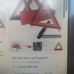 Reflect-o-lite 6000 Emergency Warning Triangle 