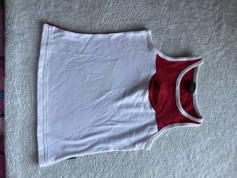Red And White Tank Top