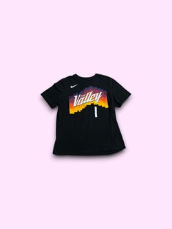 Phoenix Suns Devin Booker #1 The valley NBA City connect the Nike tee jersey L
