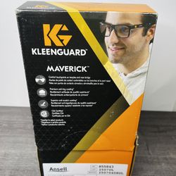 Ansell 49309 Maverick Safety Glasses - Clear Lens (12/BX) New