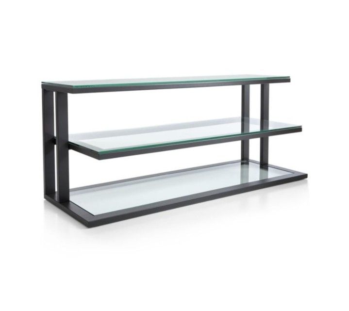 Crate & Barrel Pilsen Graphite Media Console
