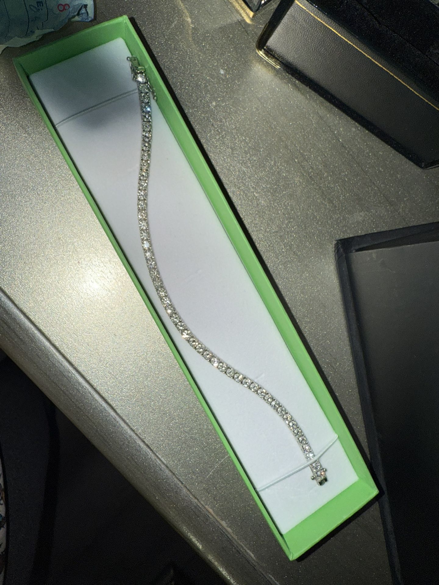 14k White Gold Diamond Bracelet 