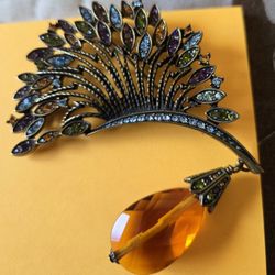 Vintage Heidi Daus Retired Pin Art Deco Brooch