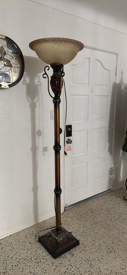 Bronze floor lamp