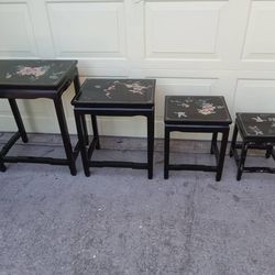SET OF FOUR END TABLES