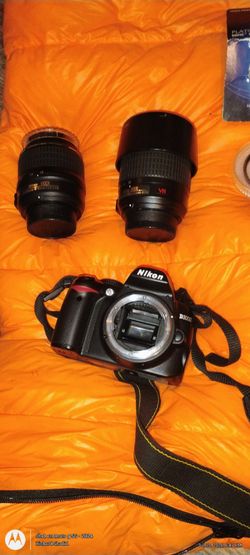 Nikon camera and lens