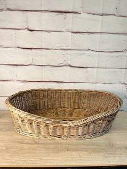 Vintage German Woven Pet Basket
