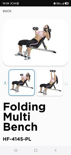 Hoist Adjustable Weight Bench with Rack