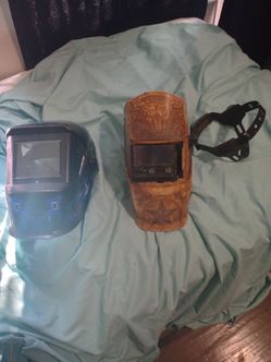 Welding helmets damaged