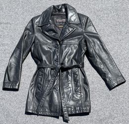 Women’s Wilson Leather Jacket with Belt and Liner Size Medium