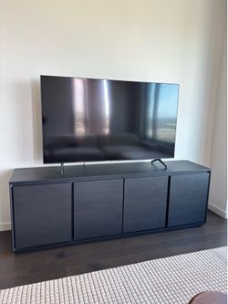 West Elm 80” Black Media Console