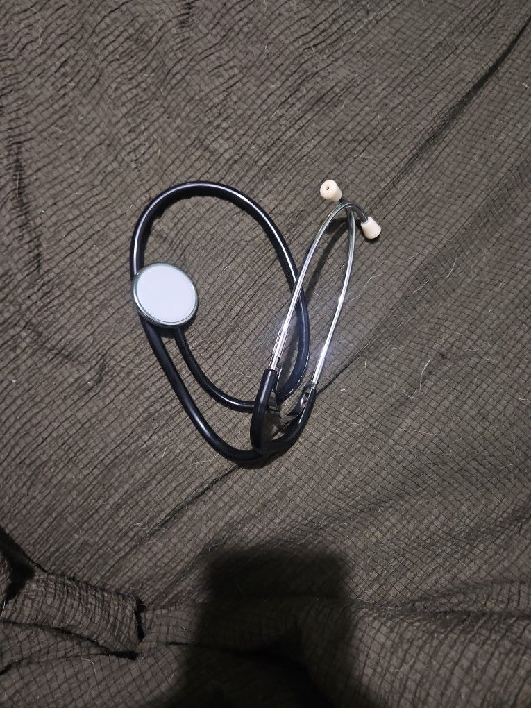 Blood Pressure Cuff And Japanese Vintage Stethoscope