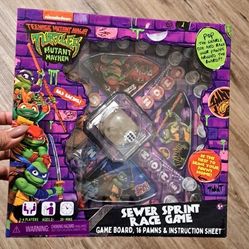 Teenage Mutant Ninja Turtles "Mutant Mayhem" Sewer Sprint Race Game (Trouble Game)